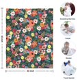 thumbnail image 4 of Pioneer Flower Floral Print Pattern Blanket,Comfortable Soft Flannel Throw Blanket,All Season,Warm Lightweight Blankets for Sofa Bed Couch Living Room Chair,30"x40", 4 of 4