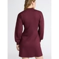 thumbnail image 5 of Scoop Women's and Women's Plus New Scubaknit Zip Front Mini Dress, Sizes XS-4X, 5 of 6