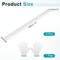 thumbnail image 2 of 2 Pack 304 Stainless Steel Flat Bar 1/4" Thickness, 3/8" Width, 12" Length, Brushed Finish Trim Strips Sheet, 2 of 5