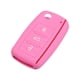 thumbnail image 1 of Rosa Silicona Coche Remoto Control Llavero Carcasa Protector 3 Botones, 1 of 1