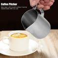 thumbnail image 5 of NFTIGB 150ML Thickening Stainless Steel Milk Frothing Pitcher, 5 oz Coffee Latte Art Jug Cup for Home and Coffee Shop, Silver (5.07 fl oz / 150ml), 5 of 9