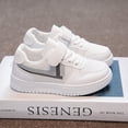 thumbnail image 1 of Chaussures Blanches pour Enfants Printemps et Automne Espadrilles Chaussures pour Garçons Espadrilles Blanches Chaussures Décontractées pour Femmes Filles Automne, 1 of 6