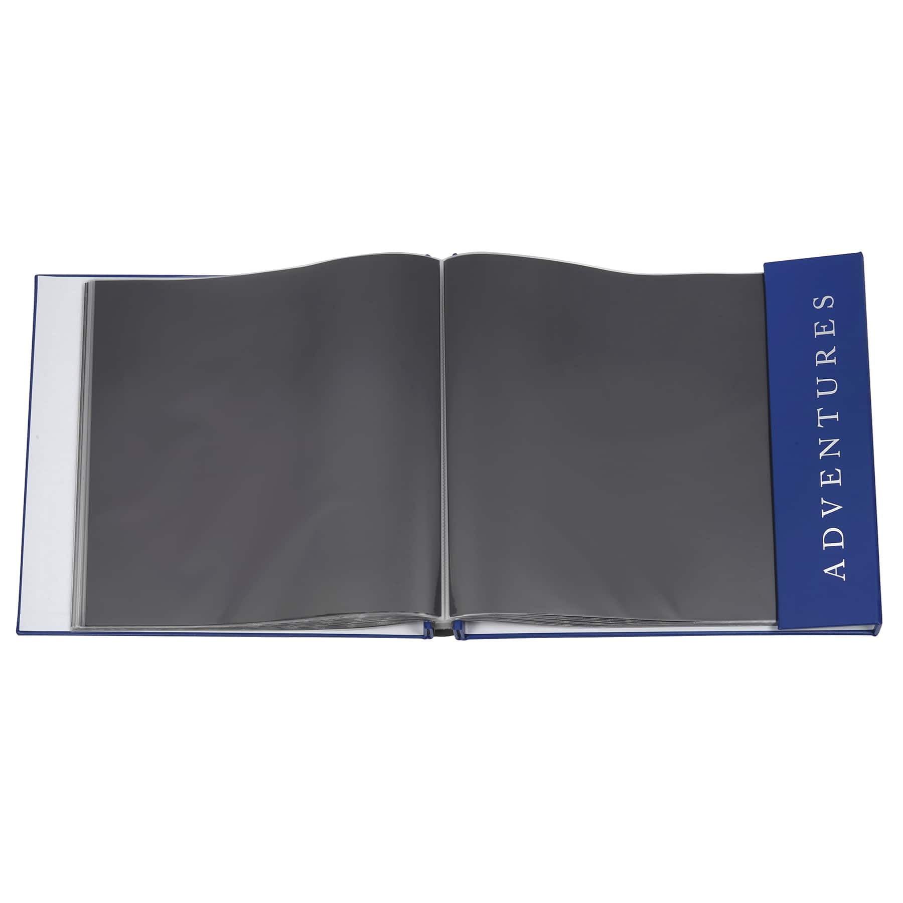 Recollections Navy Blue Adventures Flip Scrapbook Album, 6 Pack