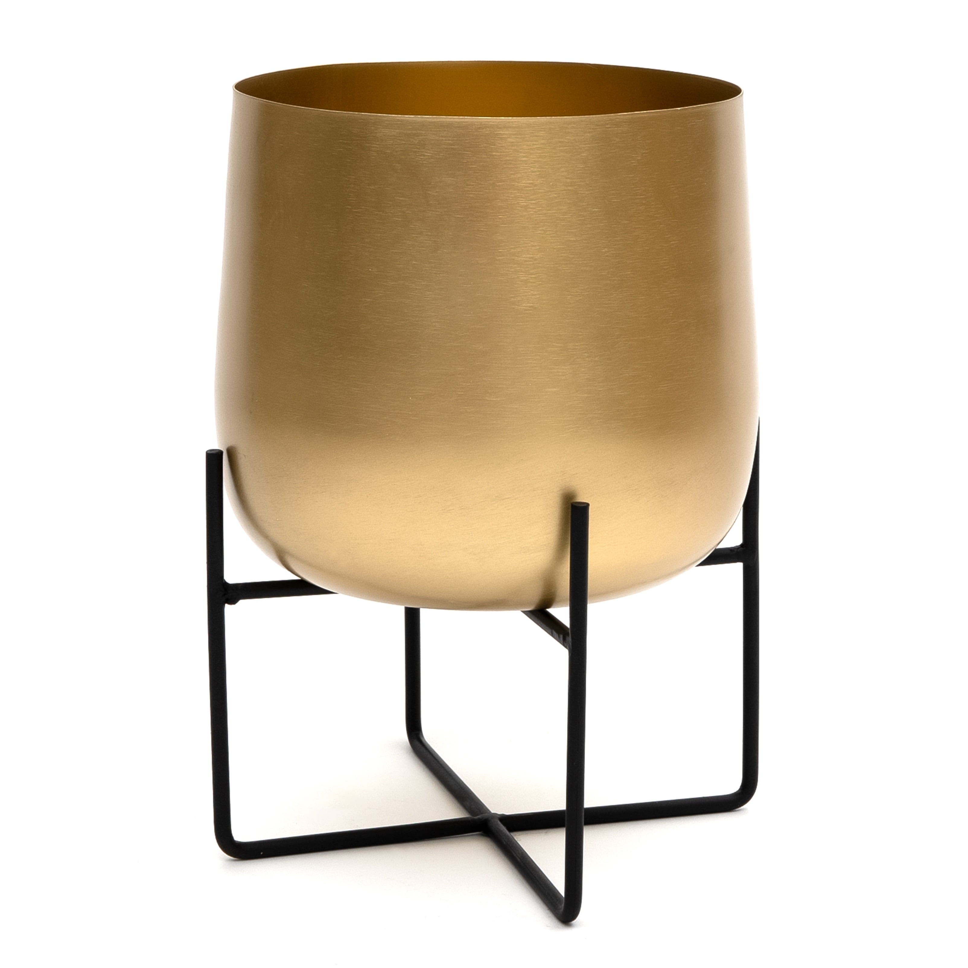 Gold Plant Stand with Plant Pot Metal Plant Pots Indoor Planter Large