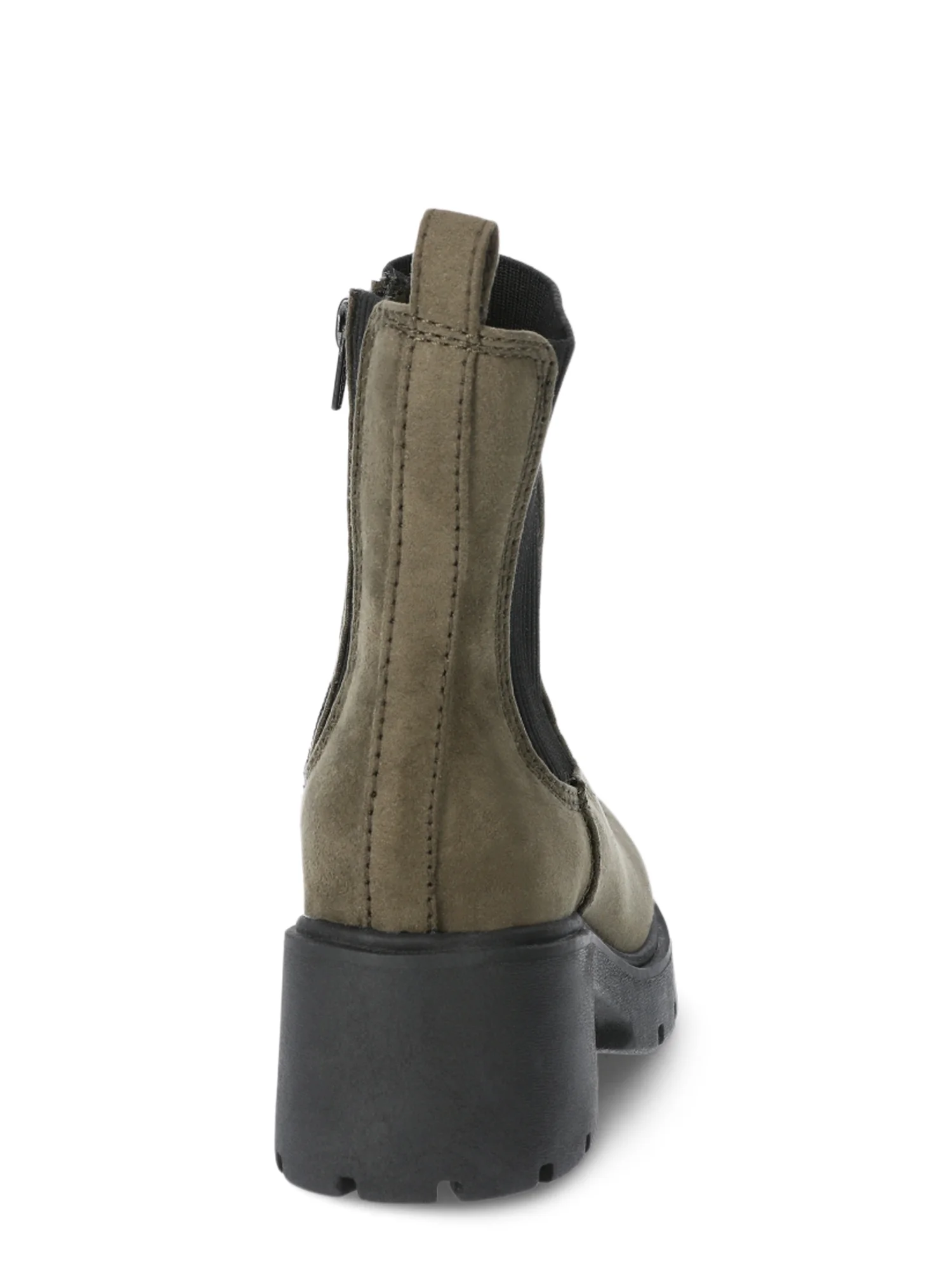No Boundaries Women's Knit Chelsea Ankle Boots, Wide Width