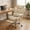 Milky coffee, variant on Big & Tall Office Chair - High Load Capacity 350 LBS, Ergonomic Design - Pocket Spring Lumbar Support, 150° Reclining, Footrest, Adjustable Armrests, PU Leather