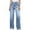 BU3, variant on Bibifish Womens Jeans Dark Blue Drawstring Waist Wide Leg Denim Pants Side Pocket Soft Oversized Fit Casual Daily Outings Streetwear Trendy Jeans