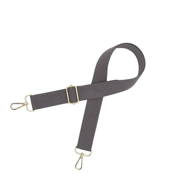 Minnieouse Bolso de hombro de algodón para mujer, correa de repuesto para niñas, bolso de mano de Color sólido, banda ajustable, bolsos Viajes, Equipaje y Accesorios Varios Gris