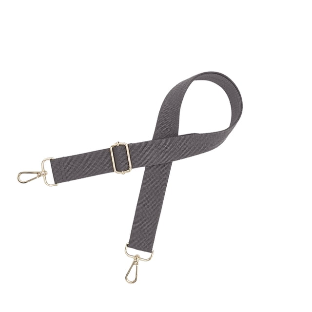 Sonducket Bolso de hombro de algodón con correa para niñas, bolso informal de diseño Simple, banda ajustable con hebillas, reparación de Viajes, Equipaje y Accesorios Varios Gris