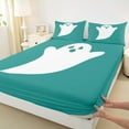 thumbnail image 3 of Castle Fairy Children Kawaii Ghost 4-Piece Full Size Sheets,Festival Theme Bed Sheets,Happy Halloween Lightweight Sheet Sets,Luxury Bedroom Decor, 3 of 7