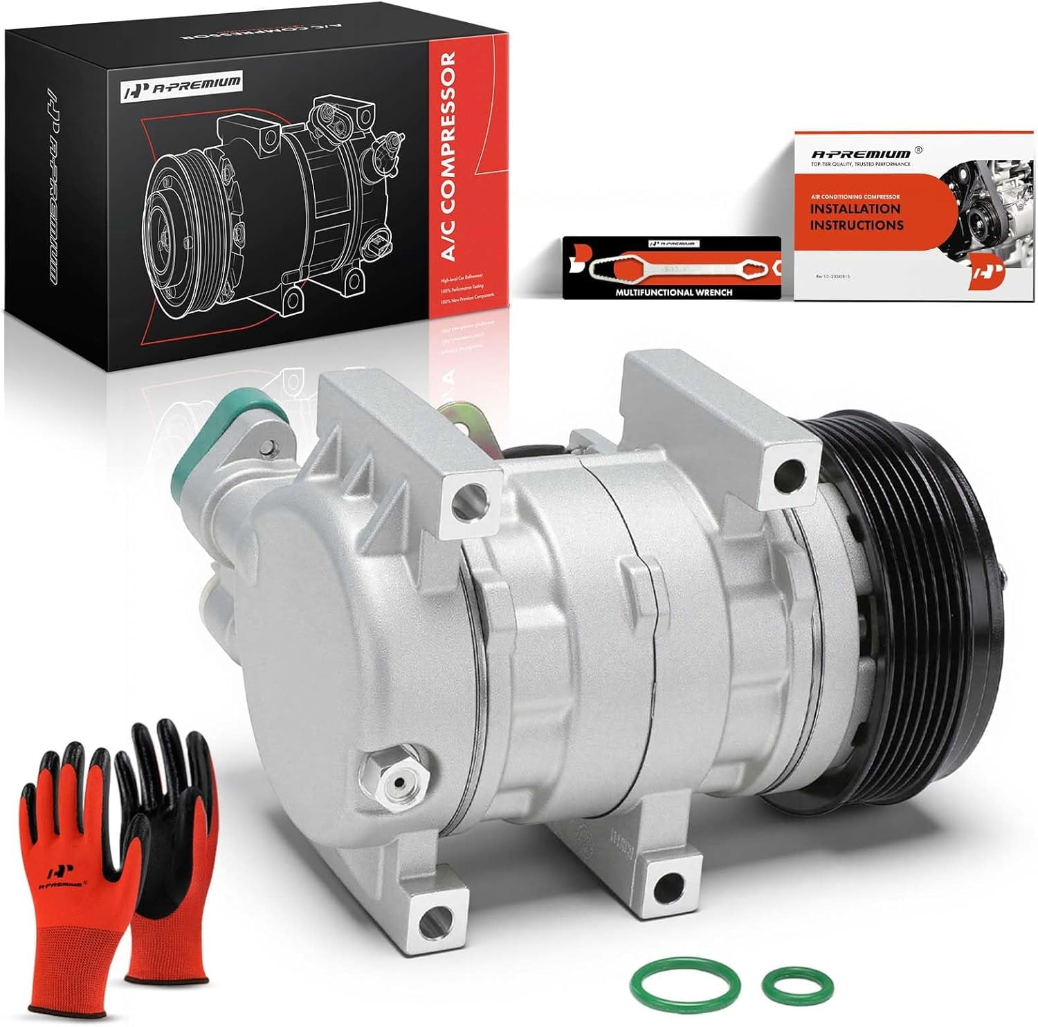 A-Premium Air Conditioner AC Compressor with Clutch Compatible with Subaru Forester 2.5L 2011-2013