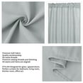 thumbnail image 4 of PiccoCasa Blackout Curtains Rod Sliding Door Drapes Rod Pocket, Gray W25" x L72", 4 of 8