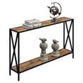 thumbnail image 3 of Convenience Concepts Table Console en Métal Noir Tucson, Fini Bois Multicolore, 3 of 7