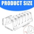 thumbnail image 3 of Plate Dinnerware Display Stand Acrylic Clear Plates Holder With 6 Slots Setting Plate Rack for Kitchenware Display, 3 of 8