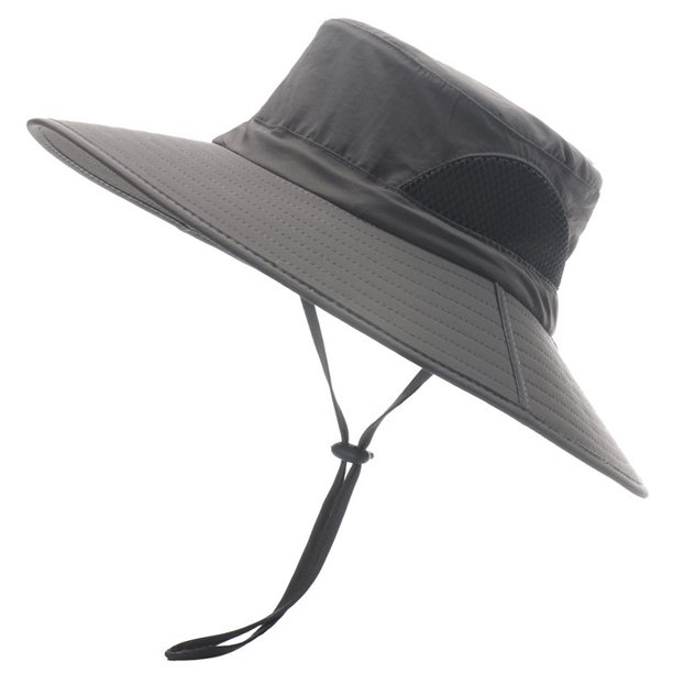 Hombres Sombrero para el sol Sombrero plegable de ala ancha Impermeable Verano Otoño Protección UV Vacaciones Montañismo Sombrero de viaje impermeable al aire libre Sombrero de pesca TUNC Sencillez