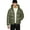 C, variant on Men's smooth down jacket, loose fit, adjustable hood, inner pocket coat