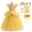 Dress+Accessories, variant on Belle Princess Dress w/Hair Clip for Girls Halloween Fancy-Dress Costume