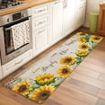 thumbnail image 2 of Runner Rugs 2x6 Ft, Sunflower Non Slip Area Rugs for Kitchen Bedroom Entryway, Yellow Floral Washable Carpet Runner Rug Floor Mats for Bedroom Home Decor, 2 of 8