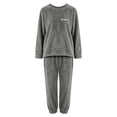 thumbnail image 5 of Helii Women's Fuzzy Fleece 2 Piece Pajama Set Long Sleeve Sweatshirt and Jogger Pants Soft Plush Warm Cozy Loungewear for Winter Sleepwear Plus Size Coral Velvet Daily Casual Home Wear, 5 of 5
