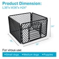 thumbnail image 3 of Vibrant Life 4-Panel Plastic Playpen for Dogs, Black, 24", 3 of 8