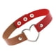 thumbnail image 4 of Collar colorido estilo japonés Punk sweethay Gargantilla de cuero Rojo + café claro, 4 of 6
