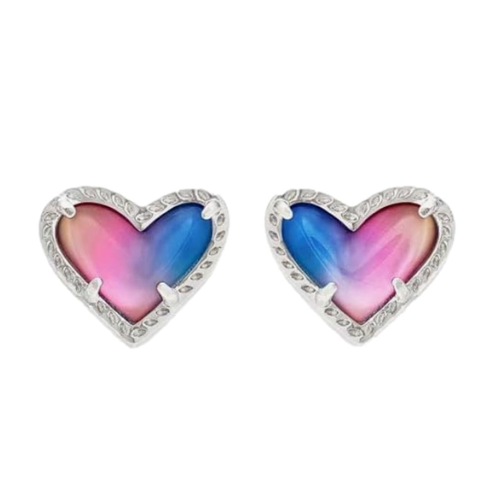 ☆TATIANA☆ Flat heart color earrings EC1350 344f3c40-d20b-44f4-ab5a-