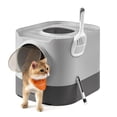 thumbnail image 1 of Caja de arena para gatos Feandrea XL cerrada con tapa, bandeja deslizable, 1 of 6