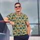 thumbnail image 4 of Fotbe Pineapples Palm Leaves Camiseta Polo de Golf para Hombre con Estampado – Camisa Deportiva Transpirable con Cuello Abotonado-Medium, 4 of 6
