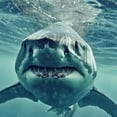 thumbnail image 6 of BANET Fitted Round Tablecloth ,White Shark Animal Table Cover,Elastic Edged Table Cloth Fits Round Tables 42"-46, 6 of 8