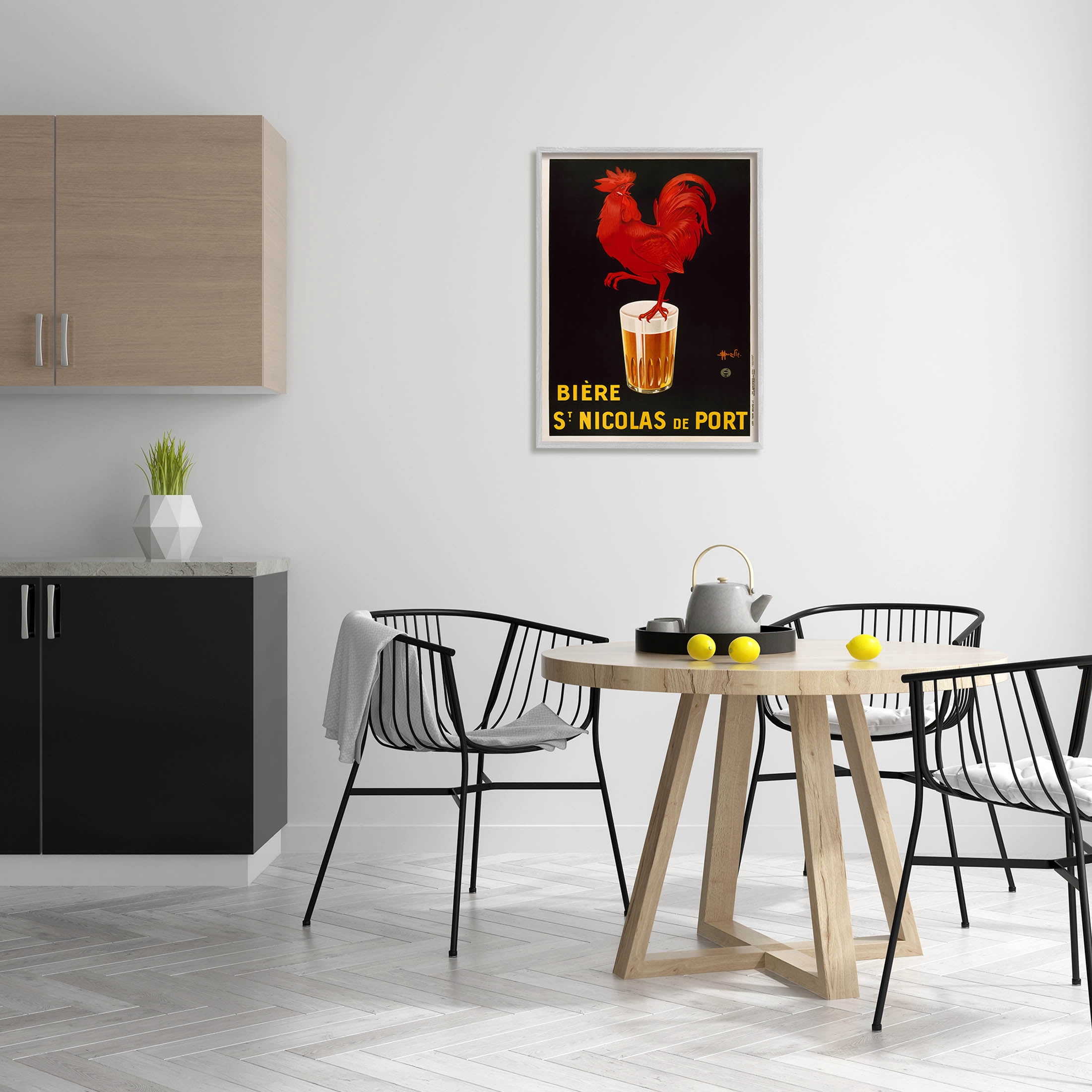Stupell Industries Vintage Beer Brewery Ad Graphic Art Gray Framed Art Print Wall Art, Design by Marcus Jules