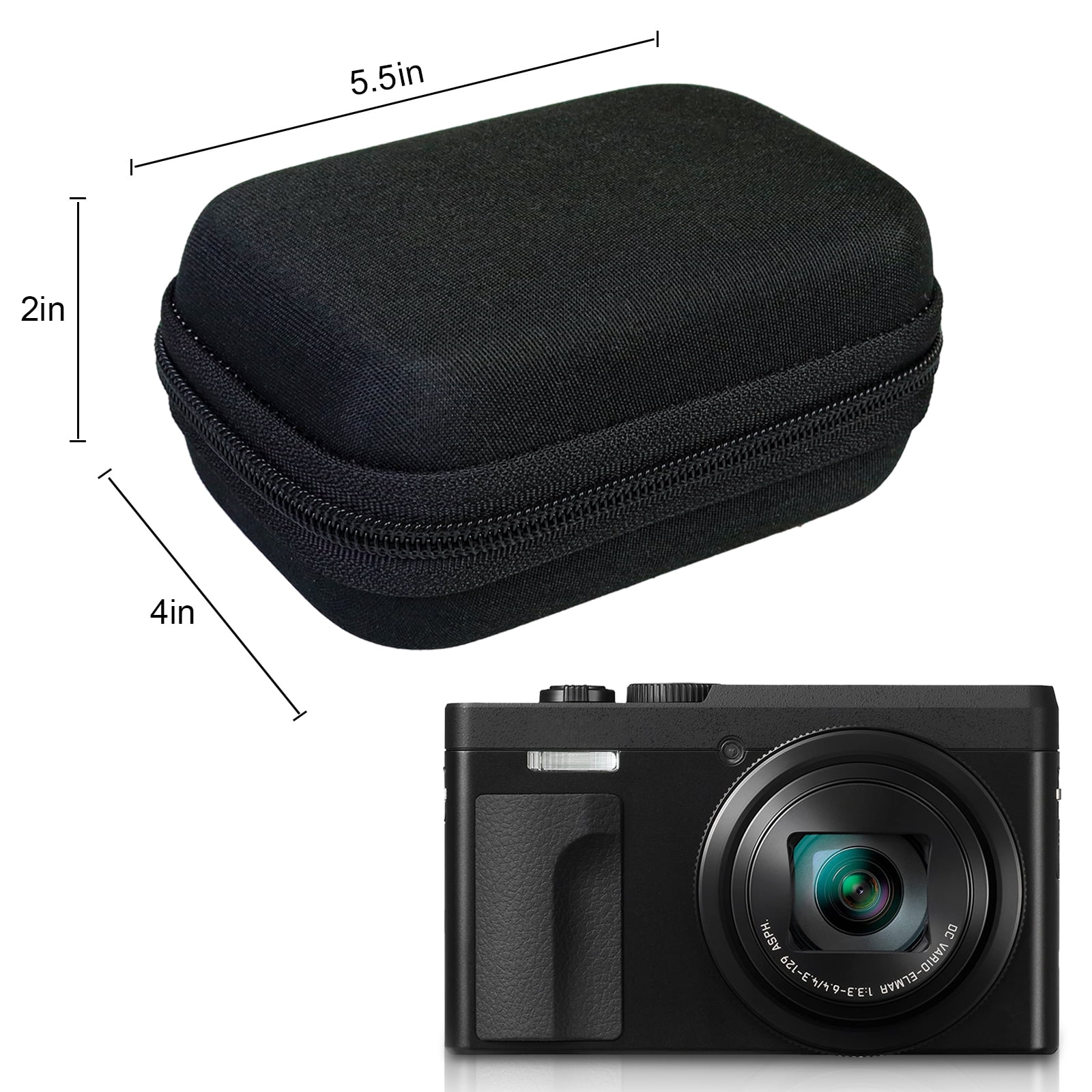 Digital Camera+Carrying & Protective Case Set, FHD 1080P 44MP Digital Point and Shoot Camera with 2 Rechargeable Batteries,32GB Memory,Compact Small Camera for Boys Girls Beginners