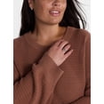 thumbnail image 4 of Terra & Sky Women's Plus Knit Crewneck Pullover Sweater, Sizes 0X-5X, 4 of 5