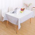 thumbnail image 2 of jifeng Nappe Rectangulaire en PVC, Couverture de Table Rétro Imperméable pour Fête Blanc, 2 of 9