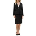 thumbnail image 1 of Conjunto de falda de 2 piezas INSPIRE CHIC para mujer 2025 Blazers de trabajo y faldas lápiz L Negro, 1 of 5