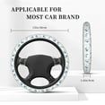 thumbnail image 5 of Daiia Scarf Bear Steering Wheel Cover Auto Steering Wheel Covers Breathable Anti-Slip Steering Wheels Car Interior Decor Accessories for Men Women Universal 15 Inch, 5 of 8