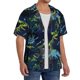 thumbnail image 2 of Balery Cartoon Dinosaur Camisa Casual de Manga Corta con Botones para Hombre, Texturizada, Estilo Cubano, para Playa, Verano-Large, 2 of 5