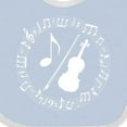 thumbnail image 4 of Inktastic Violin Gift for Violinist Boys or Girls Baby Bib, 4 of 4