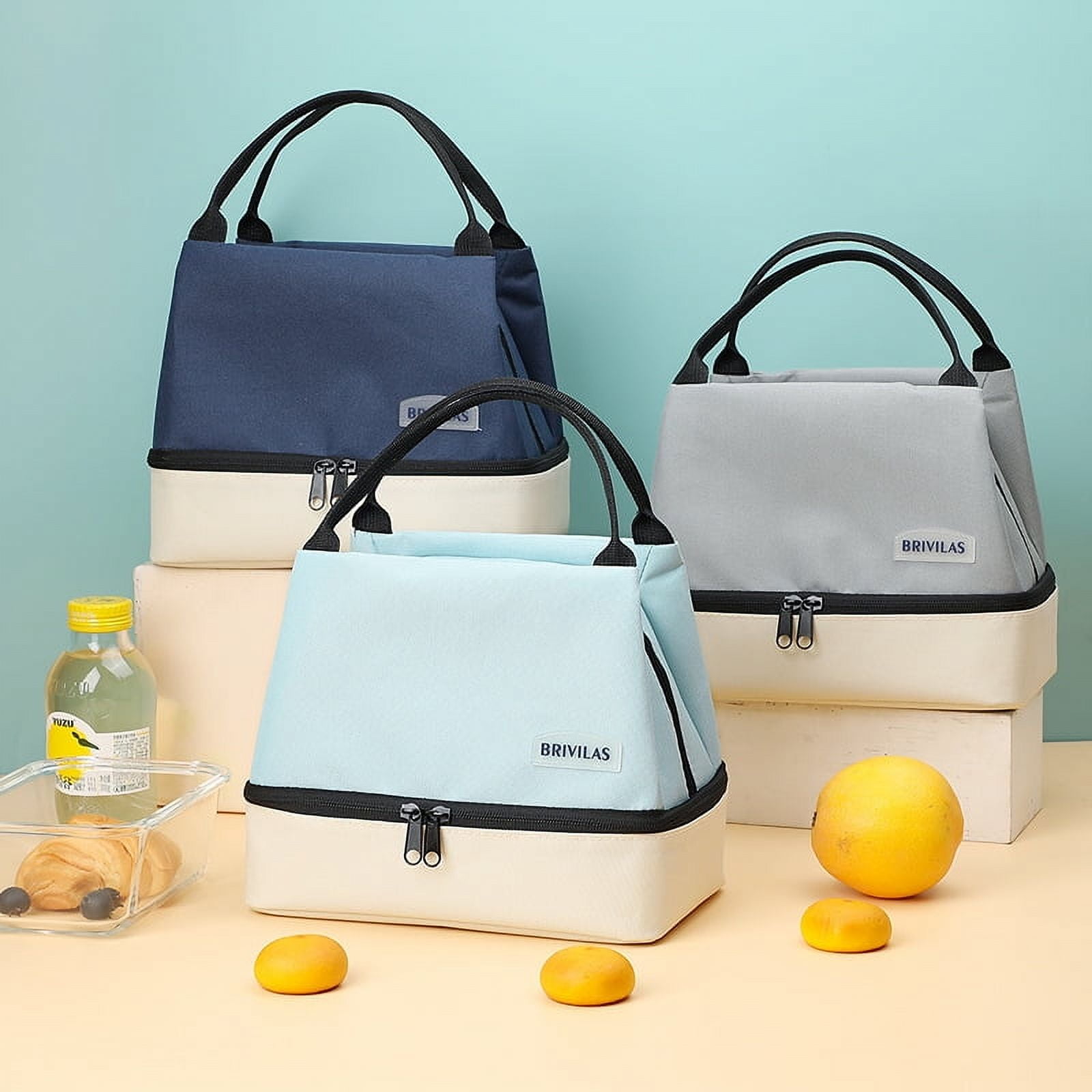 Lunch Bag with Should Strap Handle Cooler Pocket Women Portable Food Bags for Work Student Thermal Lunch Box Thermal Pouch