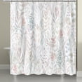 thumbnail image 2 of Watercolor Floral Waterproof Shower Curtain, Hooks Bathroom Showers Curtain Set, 2 of 9
