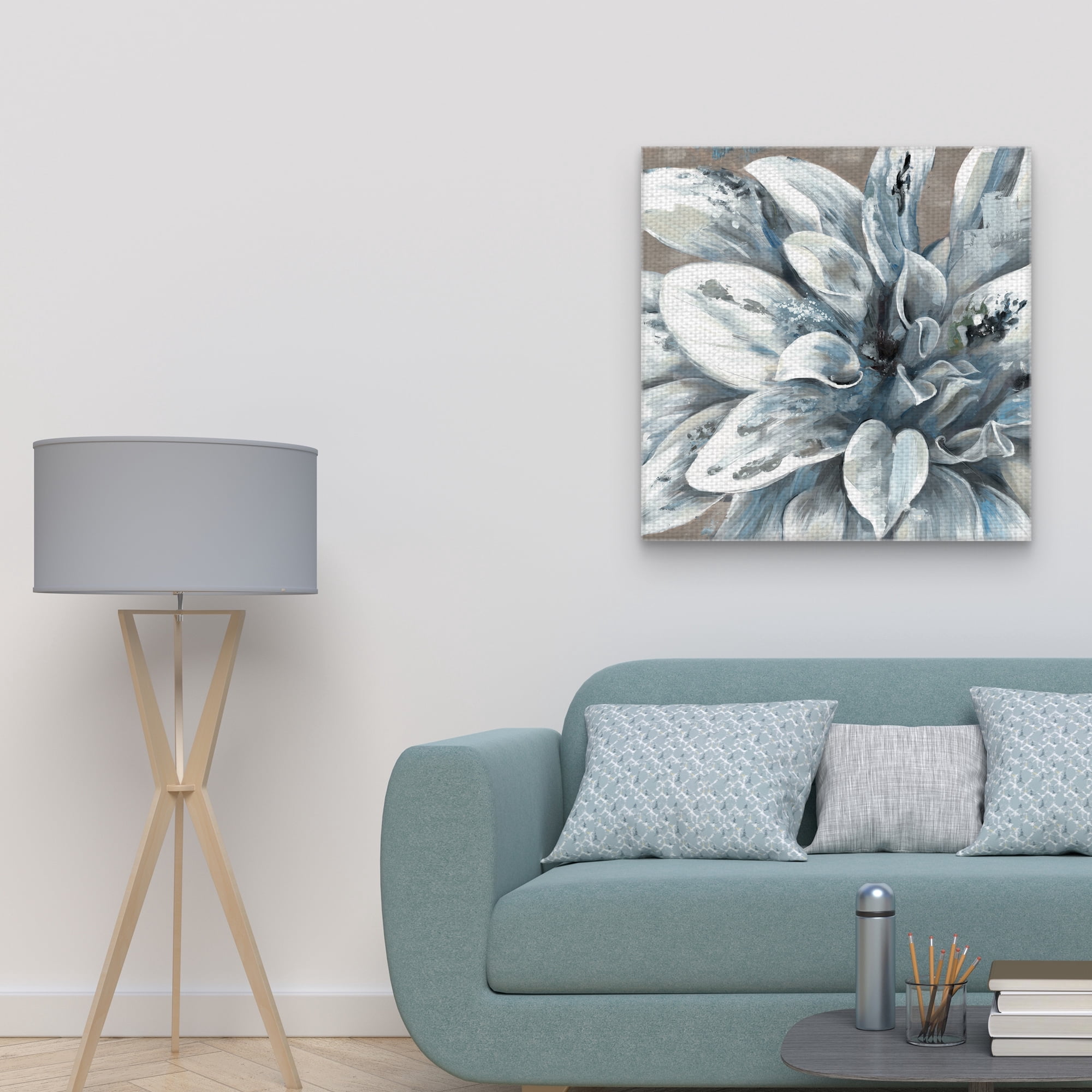 Masterpiece Art Gallery Silver Spring I Flower by Emily Williams Canvas Art Print 24" x 24"