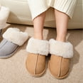 thumbnail image 6 of Evlmd Fuzzy House Slippers for Women, Memory Foam Fluffy Soft Warm Slip On House Slippers, Anti-Skid Cozy Plush for Indoor Outdoor, 6 of 7