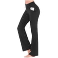 thumbnail image 4 of Horkkom Flare Leggings for Women High Waisted Yoga Pants Solid Color Workout Leggings with Pockets S, Gifts for Women, 4 of 9