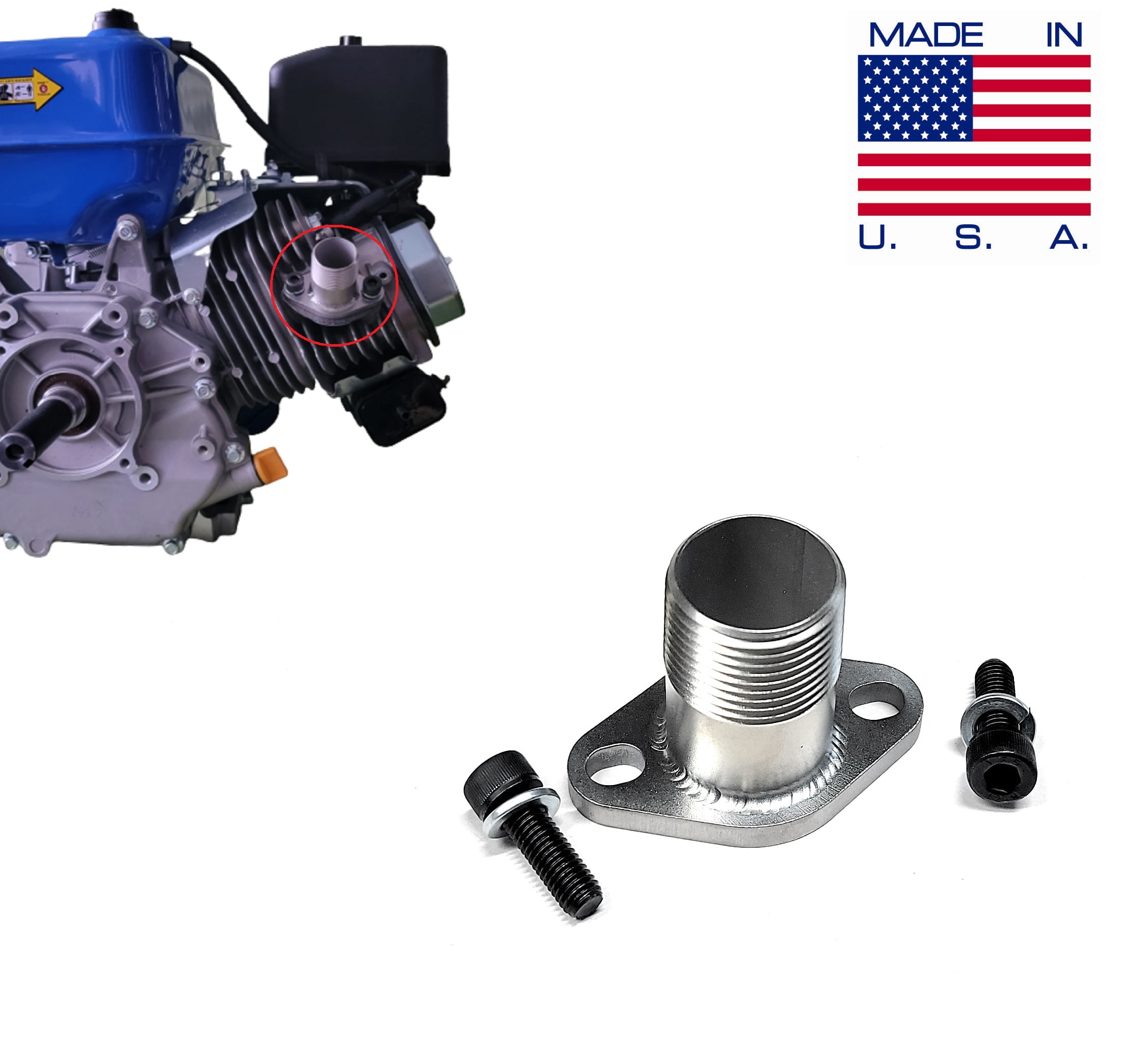 DuroMax Exhaust Adaptor for XP16HPE 420cc & XP18HPE 457cc Generator