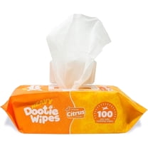 GoGo Stik Dootie Wipes – Durable Hypoallergenic Bamboo Dog Wipes, Mild Citrus Scent, 100 Count