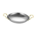 thumbnail image 1 of Luzkey Stainless Steel Cookware Pan Korean Ramen Pot Fast Heating Dry Pot Multipurpose Cooking Pan with Double Handle for Restaurant 22cm, 1 of 8
