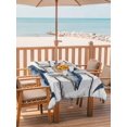 thumbnail image 2 of Outdoor Table Cloth with Umbrella Hole and Zipper, Retro Fish Coastal Waterproof Rectangle Tablecloth 54"x80", Vintage Summer Beach Nautical Ocean Washable Table Cover for Outside Party Patio Picnic, 2 of 8