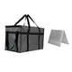 thumbnail image 4 of Bolsa de comida aislada con base y asa portátil para supermercado gris, 4 of 9