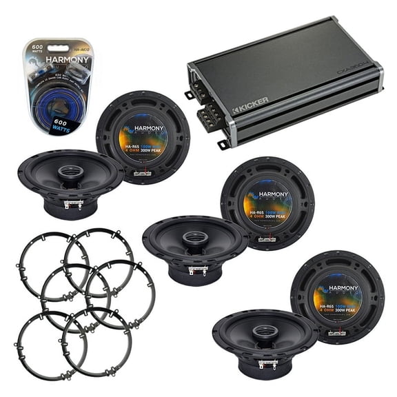 Fits Volkswagen Jetta 05-14 Speaker Replacement Harmony (3) R65 & CXA360.4 Amp