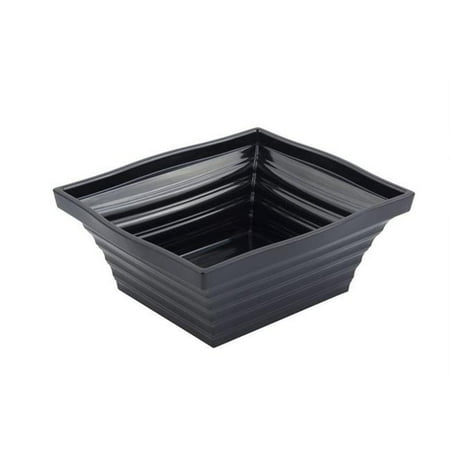 

10.25 x 9 x 4 in. Americana Square 4 quart Bowl Black - 16 oz