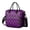 Purple and Black, variant on Purple and Black Checkered Pattern Insulated Leakproof Lunch Box for Women, Large Lunch Bag for Tween Teen Adult, Loncheras Para Mujer for Work Beach Travel Picnic Camping